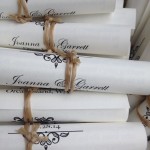 Scroll wedding programs